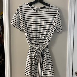 Shorts striped romper